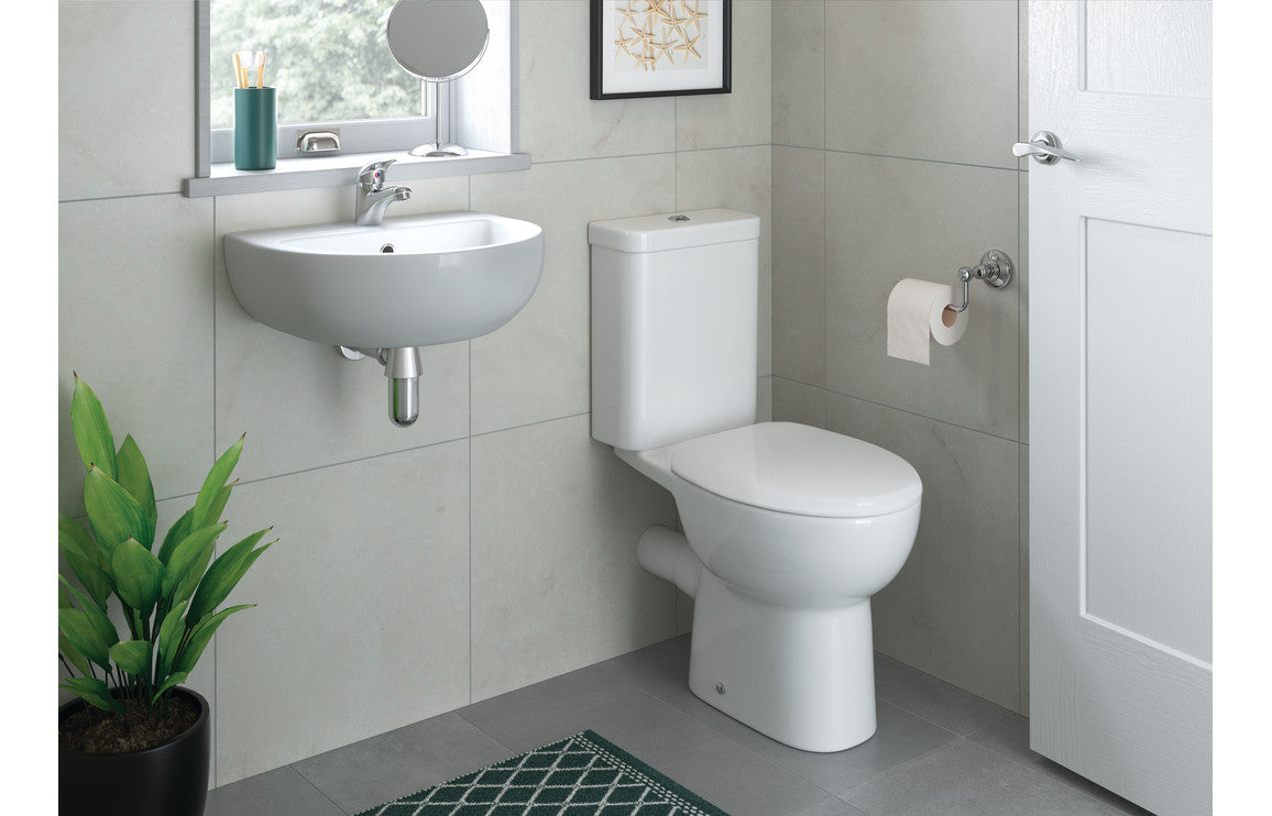 Cary 450x400mm 1TH Basin & Semi Pedestal