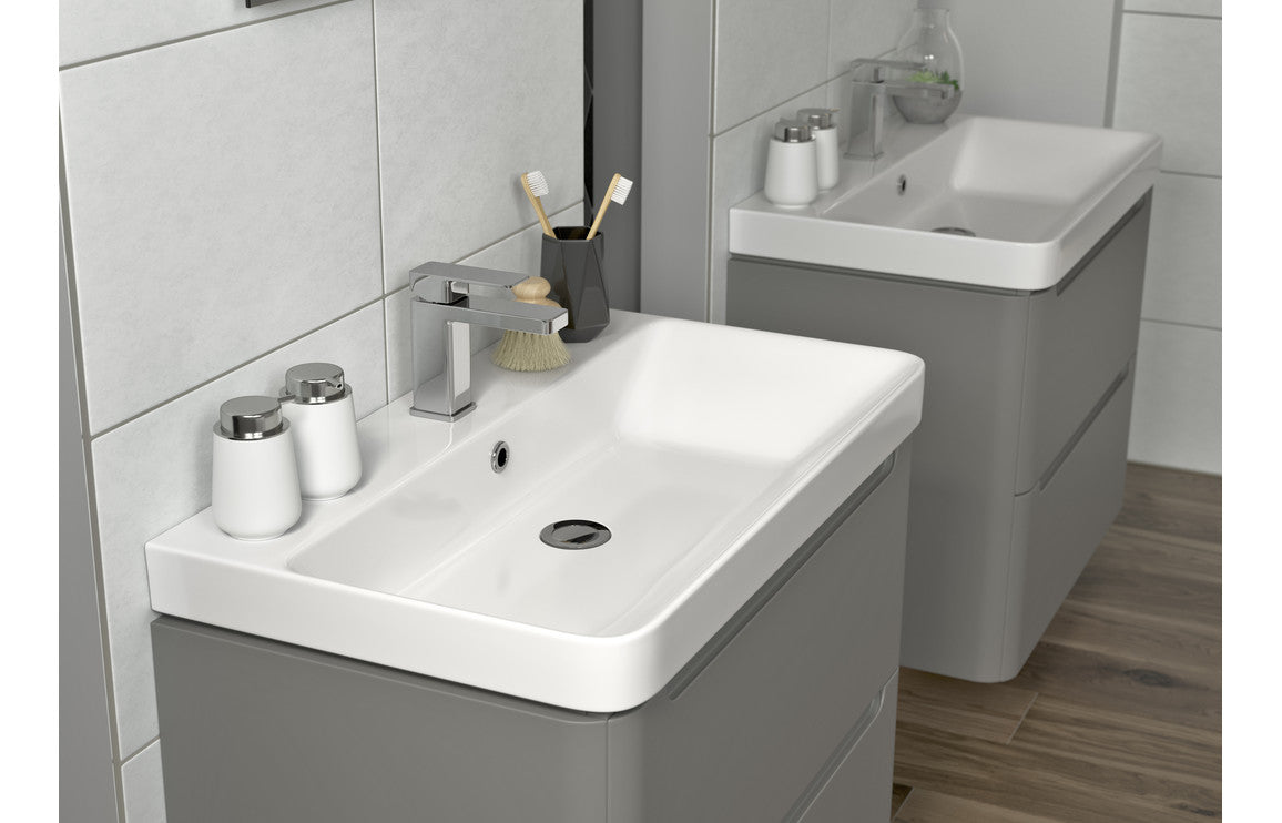 Camel 500mm 2 Drawer Wall Hung Cloakroom Basin Unit