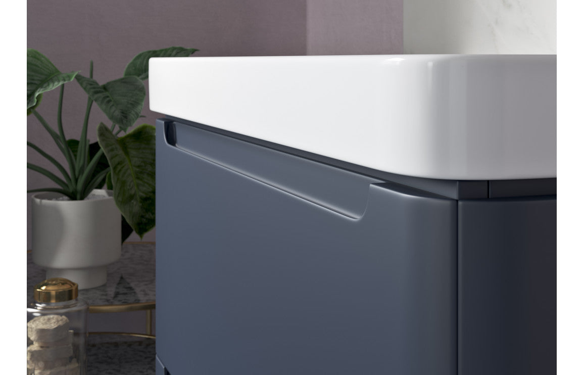Camel 500mm 2 Drawer Wall Hung Cloakroom Basin Unit