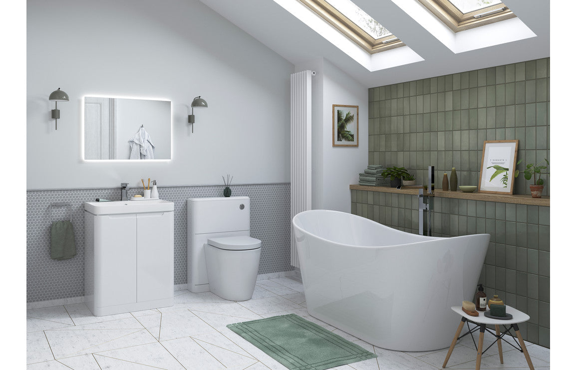Camel 500mm 2 Door Floor Standing Cloakroom Basin Unit
