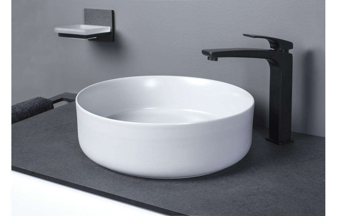 Arrow Ceramic Round Washbowl & Waste - H 120 x W 355 x D 355mm