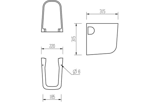 Afton Basin & Semi Pedestal