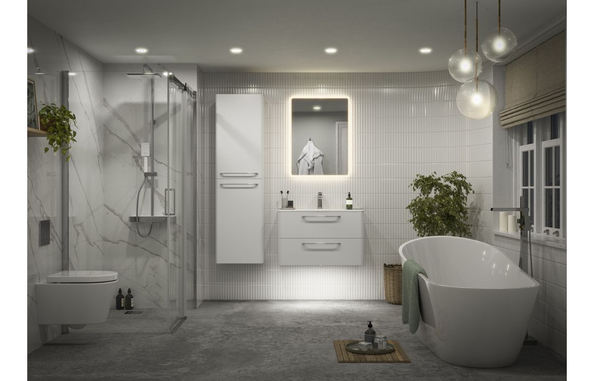 Alport 610mm 2 Drawer Wall Unit & Basin
