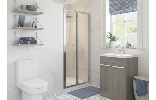 Wiley 900mm Bi-fold Door - Chrome