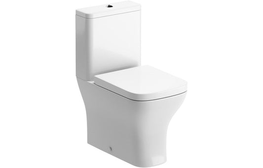 Beauly Short Projection Close Coupled Fully Shrouded WC & Wrapover Soft Close Seat