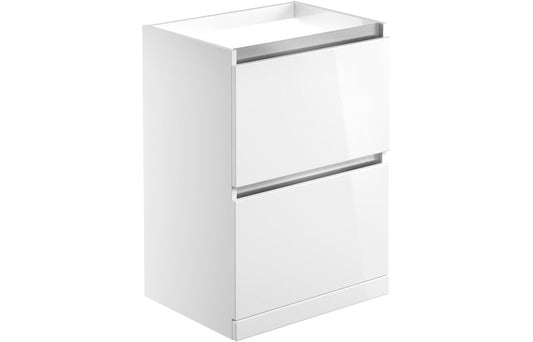 Teign 600mm 2 Drawer Floor Standing Basin Unit (No Top)