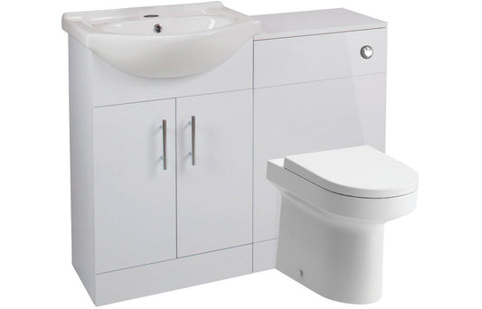Hannon Basin Unit & WC Unit Pack - White Gloss