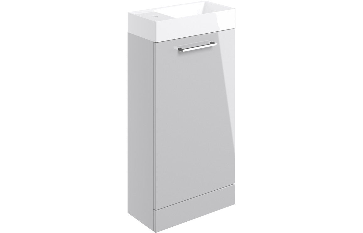 Greta Floor Standing 1 Door Basin Unit & Basin - H 830 x W 410 x D 220mm