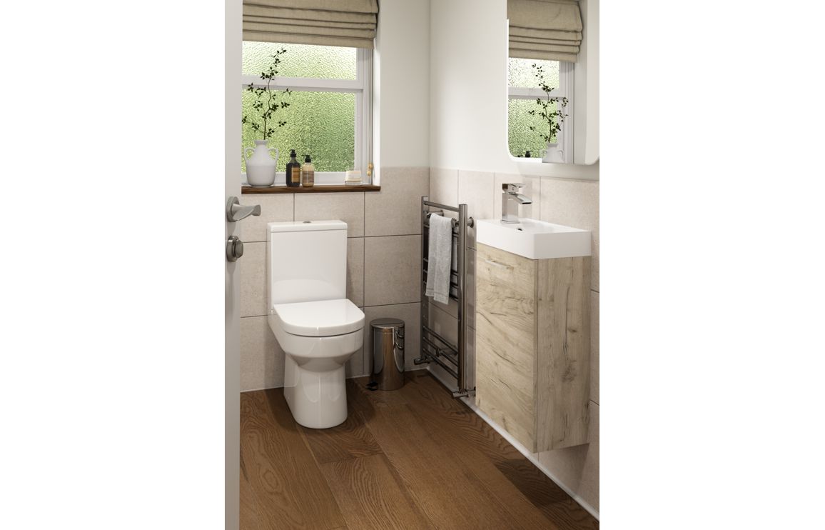 Greta Wall Hung 1 Door Basin Unit & Basin - H 600 x W 410 x D 220mm