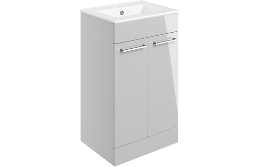 Greta Floor Standing 2 Door Basin Unit & Basin -H 848 x W 510 x D 390mm