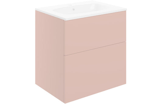 Valency Wall Hung 2 Drawer Basin Unit & Basin - H 618 x W 610 x D 460mm