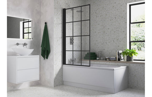 Single Straight Bath Screen