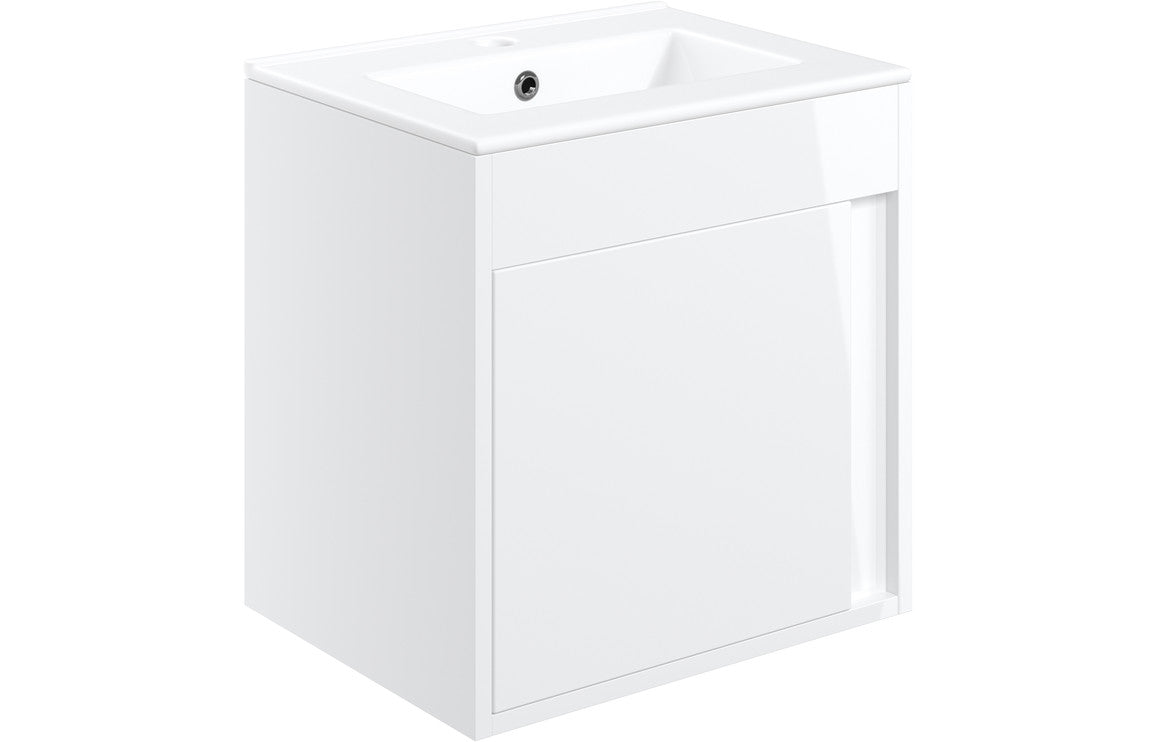 Wye 510mm Wall Hung Unit Inc. Basin
