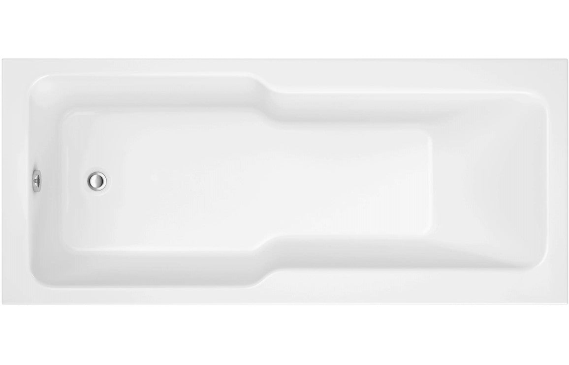 Alt Straight Shower Bath w/Legs - L 1700 x W 750 x H 550mm