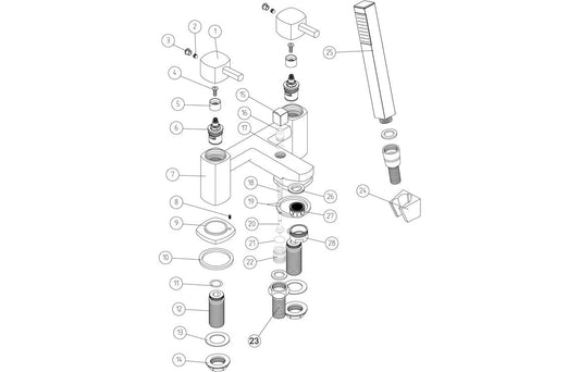Nevis Bath/Shower Mixer - Chrome