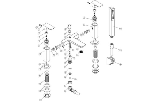 Isla Bath/Shower Mixer