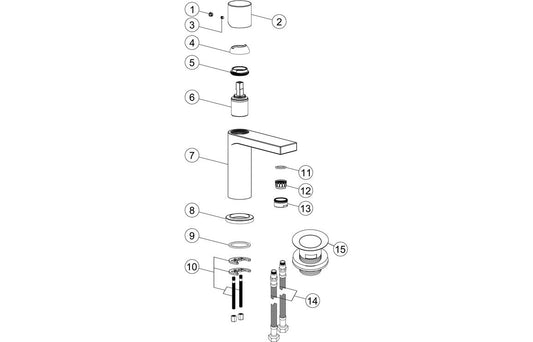 Kent Basin Mixer - Chrome
