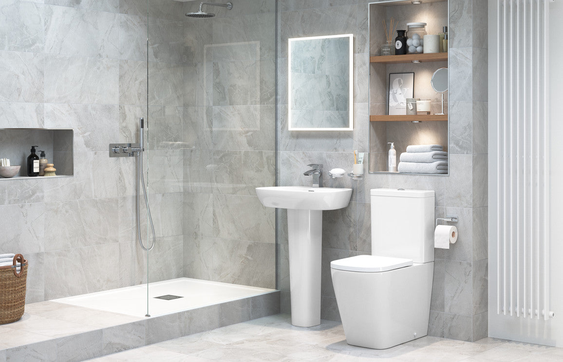 Calder Rimless Back To Wall Short Projection WC & Soft Close Seat
