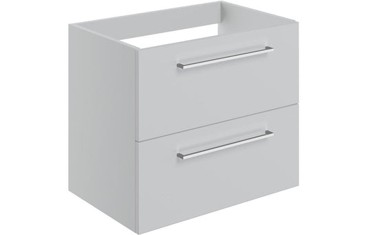 Greta Wall Hung 2 Drawer Basin Unit (No Top) - H 500 x W 590 x D 450mm