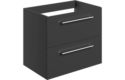 Greta Wall Hung 2 Drawer Basin Unit (No Top) - H 500 x W 590 x D 450mm