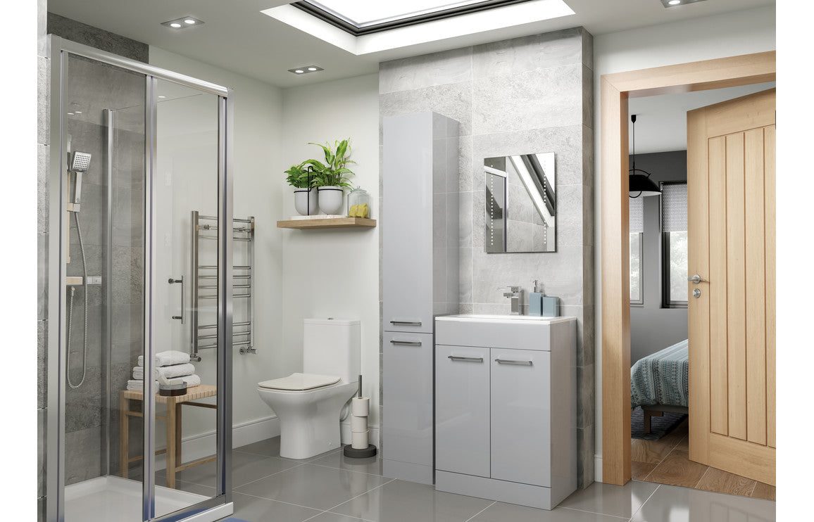 Greta Floor Standing 1 Door Basin Unit & Basin - H 830 x W 410 x D 220mm