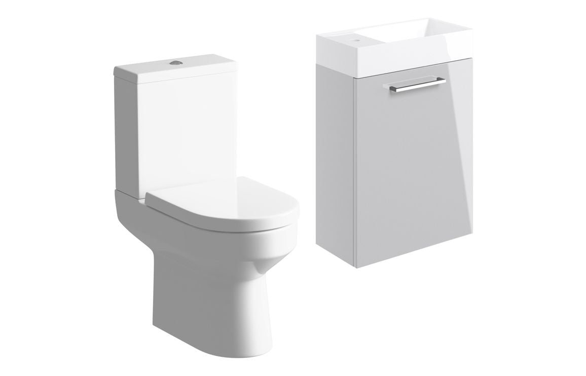 Greta 410mm W/H Basin Unit & C/C Toilet Pack