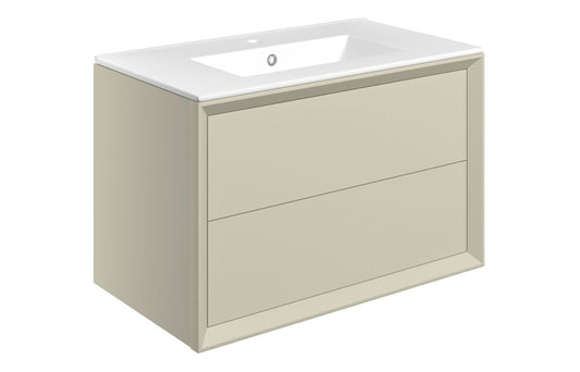 Liddel 815mm Wall Hung 2 Drawer Basin Unit & Basin