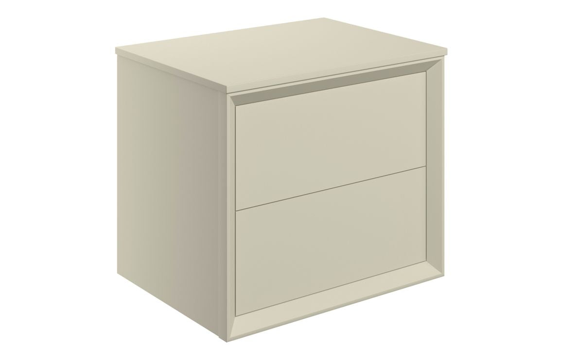 Liddel 600mm Wall Hung 2 Drawer Basin Unit & Top