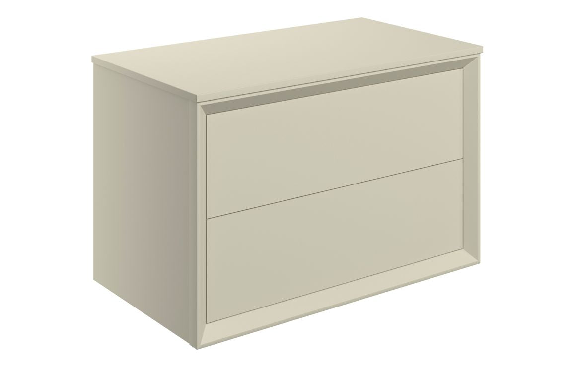 Liddel 800mm Wall Hung 2 Drawer Basin Unit & Top