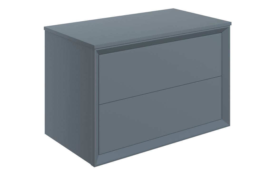 Liddel 800mm Wall Hung 2 Drawer Basin Unit & Top