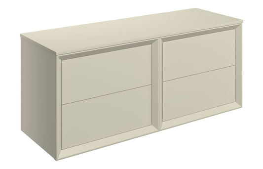 Liddel 1200mm Wall Hung 4 Drawer Basin Unit Run & Top