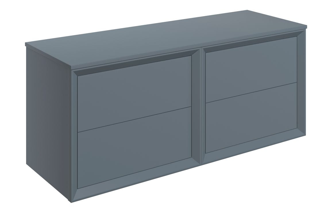 Liddel 1200mm Wall Hung 4 Drawer Basin Unit Run & Top