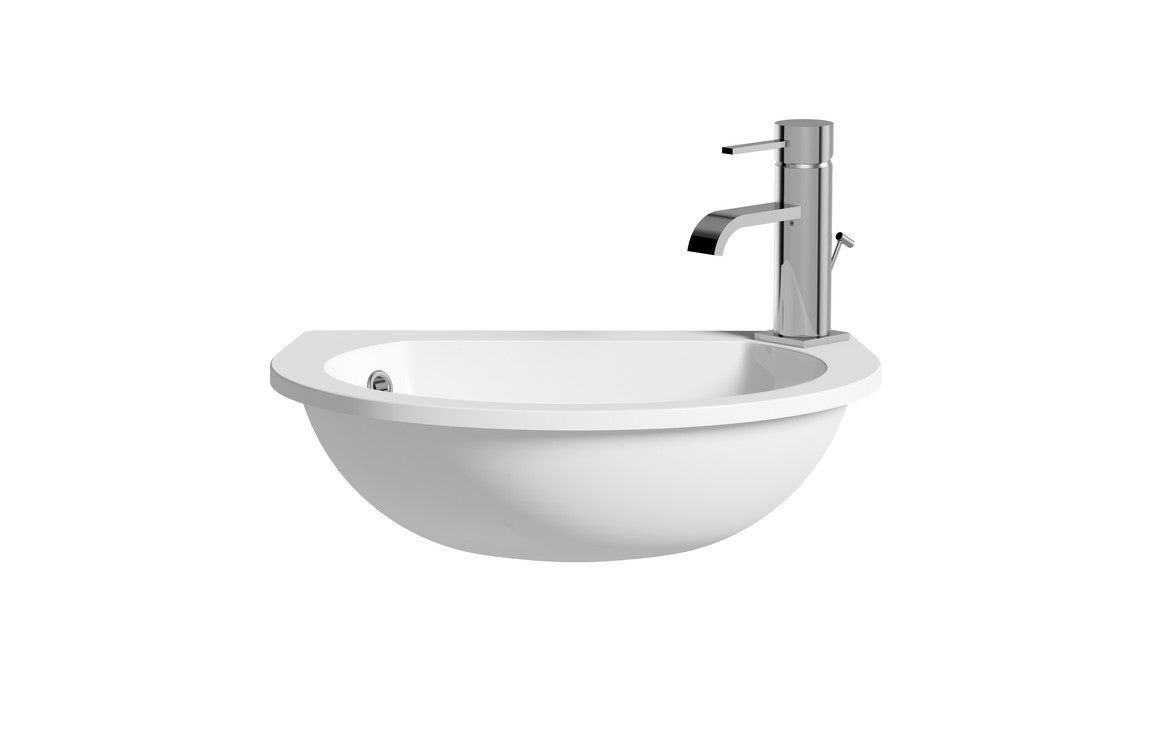 Space Saver Semi Recessed Basin - H 152 x W 490 x D 355mm