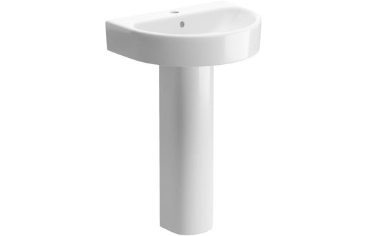 Avon Basin & Full Pedestal - H 835 x W 555 x D 430mm