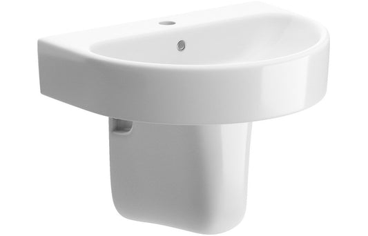 Avon Basin & Semi Pedestal - H 430 x W 555 x D 430mm