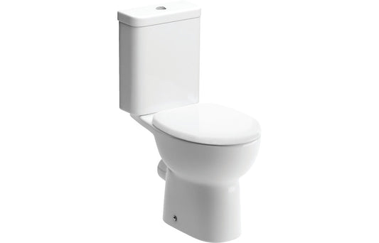 Cary Close Coupled Open Back WC & Soft Close Seat