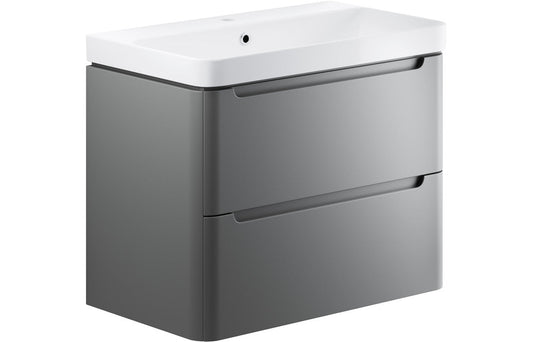 Camel 800mm 2 Drawer Wall Hung Basin Unit