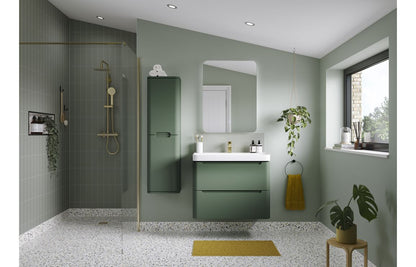 Camel 500mm 2 Drawer Wall Hung Cloakroom Basin Unit