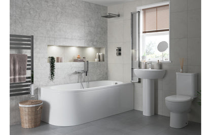 Cary 450x400mm 1TH Basin & Full Pedestal