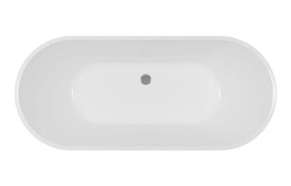 Dee Fluted Free Standing 1700x750x570mm 0TH Bath