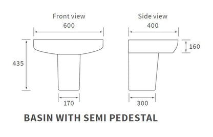 Afton Basin & Semi Pedestal