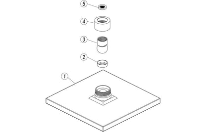 200mm Square Showerhead