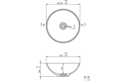 Boyd 410mm Round Washbowl