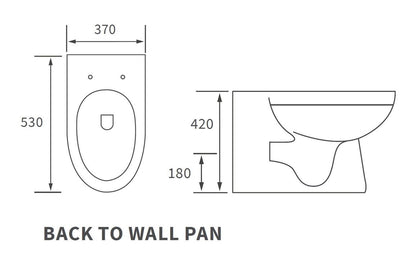 Amber Back To Wall WC & Soft Close Seat