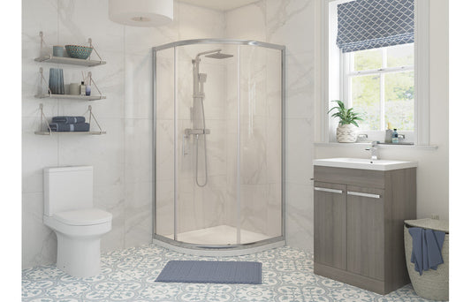 Wiley 1 Door Quadrant - Chrome