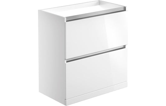 Teign 800mm 2 Drawer Floor Standing Basin Unit (No Top)