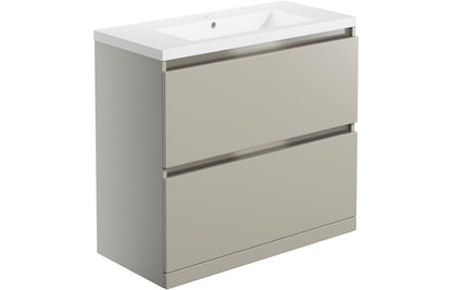 Teign 815mm 2 Drawer Floor Standing Basin Unit Inc. Basin