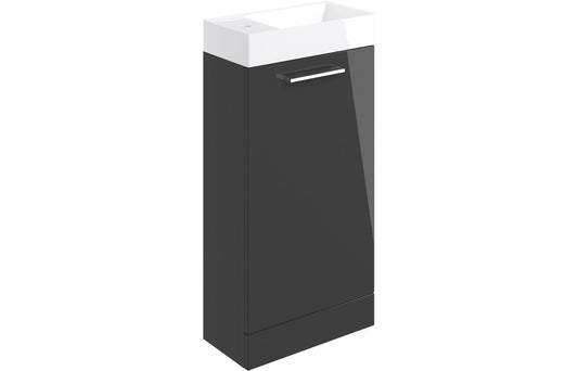 Greta Floor Standing 1 Door Basin Unit & Basin - H 830 x W 410 x D 220mm