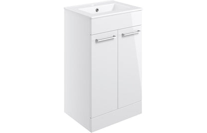 Greta Floor Standing 2 Door Basin Unit & Basin -H 848 x W 510 x D 390mm