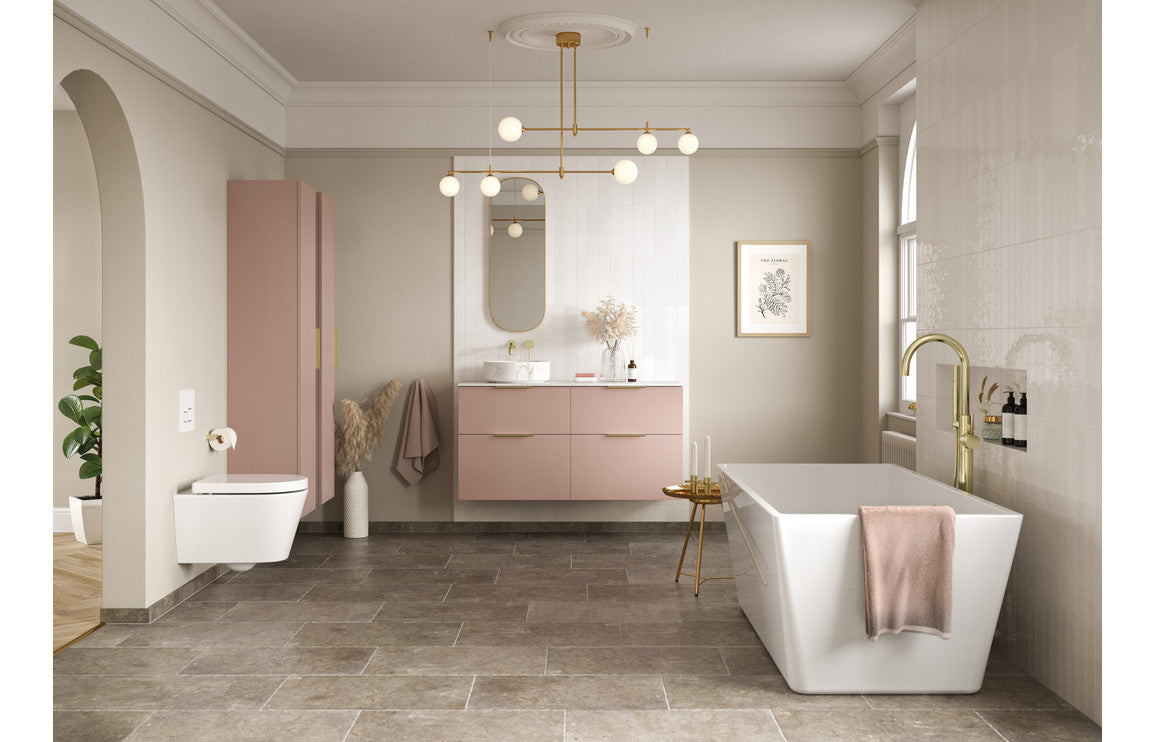 Valency Wall Hung 2 Drawer Basin Unit & Basin - H 618 x W 610 x D 460mm